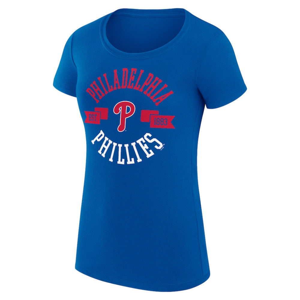 Philadelphia Phillies G-III 4Her by Carl Banks Women's Super-Slim Fit Lightweight City Graphic T-Shirt - MLB