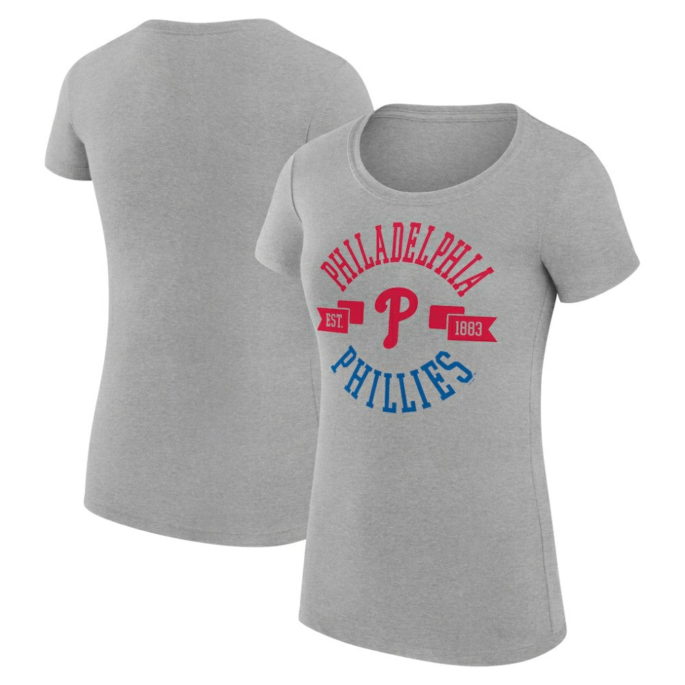 Philadelphia Phillies G-III 4Her by Carl Banks Women's Super-Slim Fit Lightweight City Graphic T-Shirt - MLB