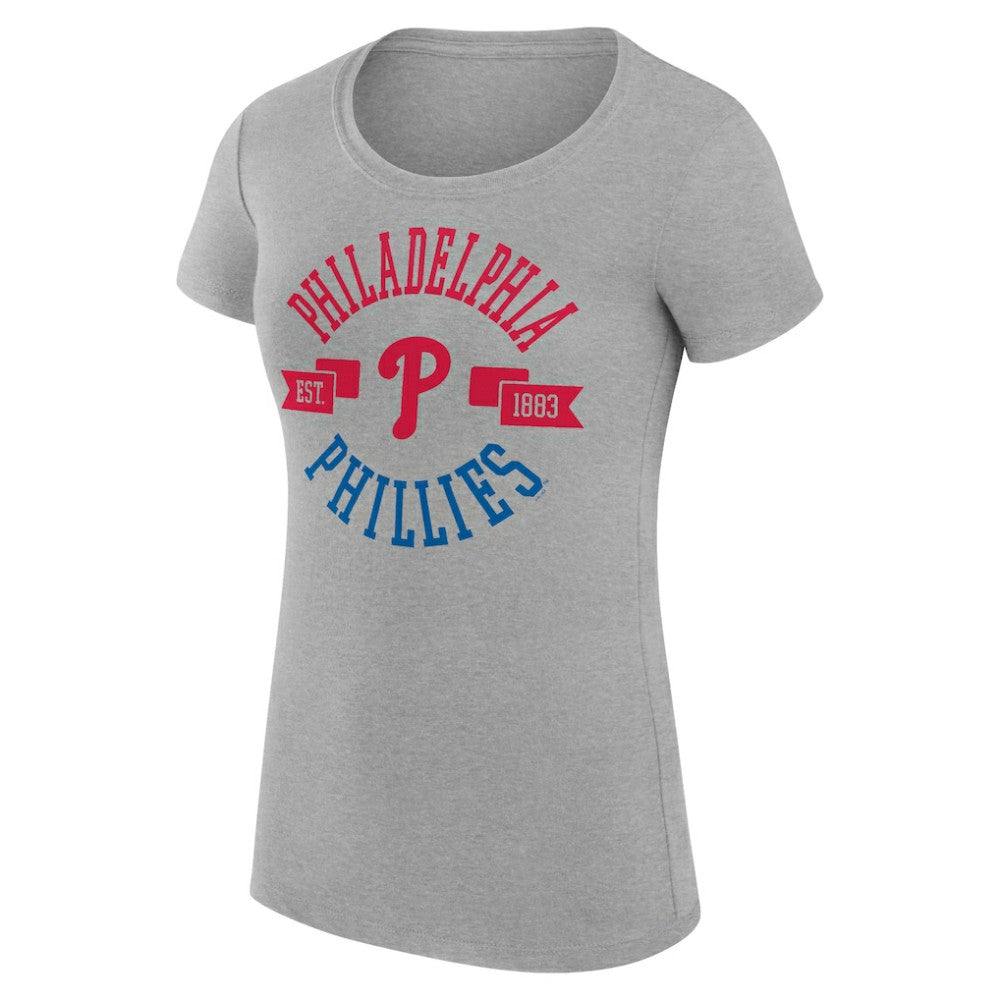 Philadelphia Phillies G-III 4Her by Carl Banks Women's Super-Slim Fit Lightweight City Graphic T-Shirt - MLB