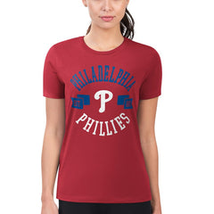 Philadelphia Phillies G-III 4Her by Carl Banks Women's Super-Slim Fit Lightweight City Graphic T-Shirt - MLB