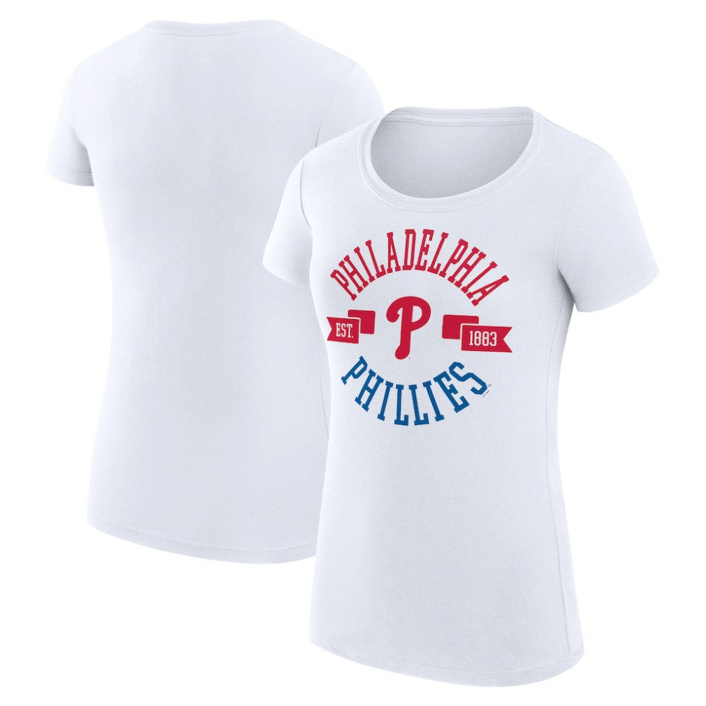 Philadelphia Phillies G-III 4Her by Carl Banks Women's Super-Slim Fit Lightweight City Graphic T-Shirt - MLB