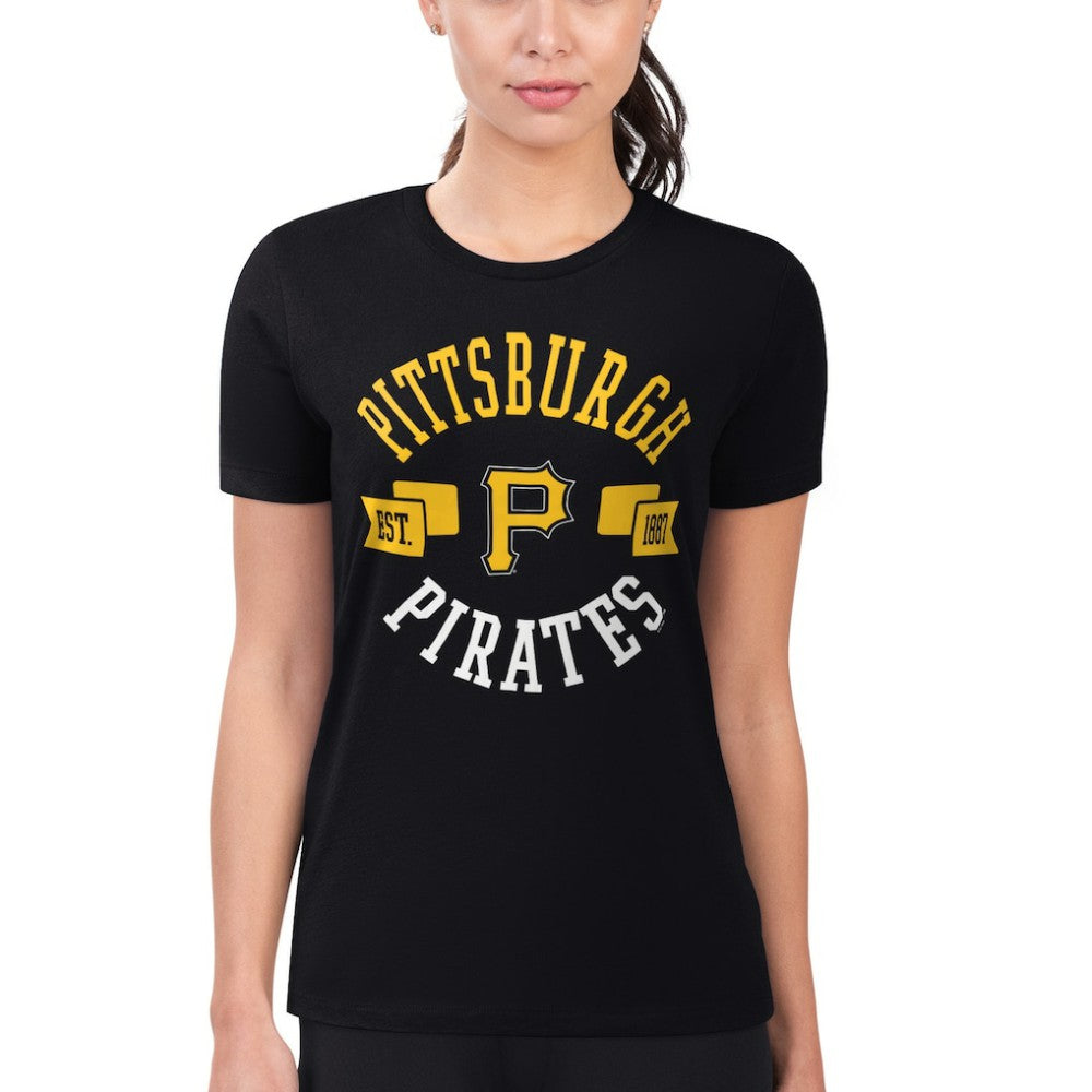 Pittsburgh Pirates G-III 4Her by Carl Banks Women's Super-Slim Fit Lightweight City Graphic T-Shirt - MLB