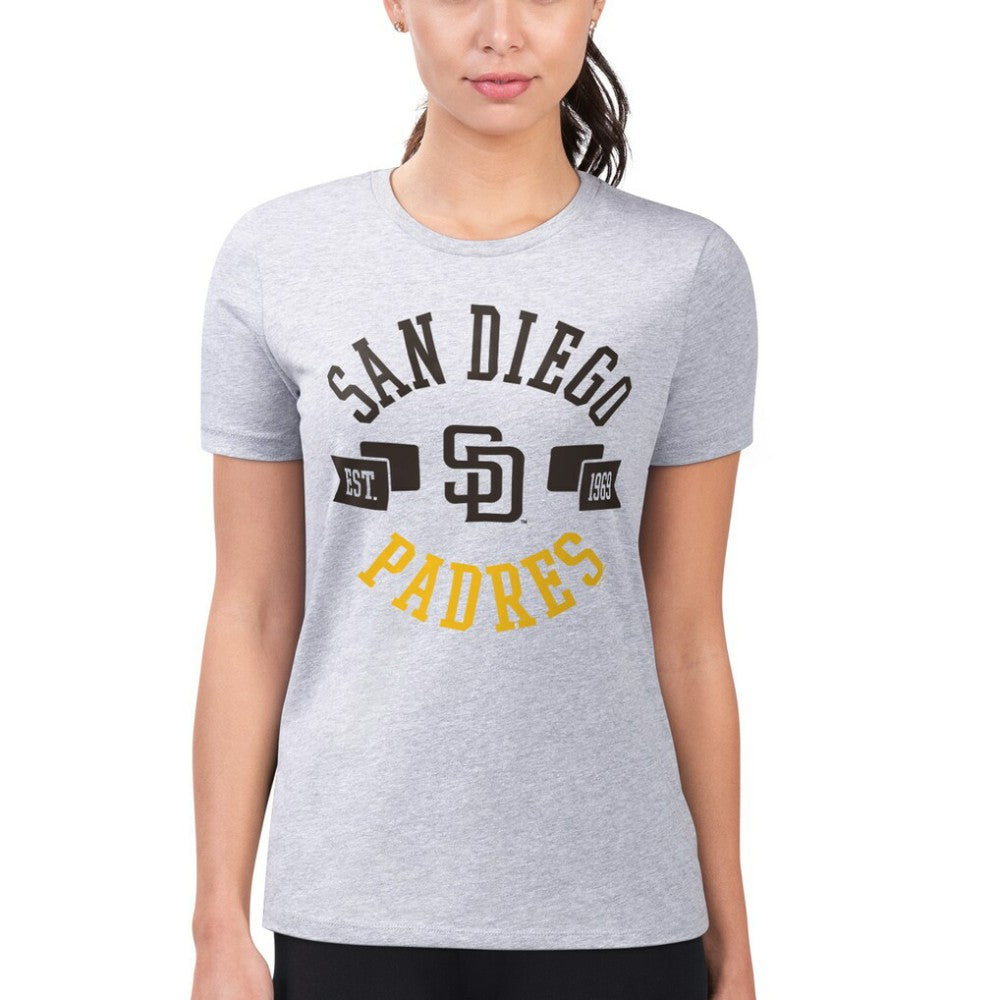 San Diego Padres G-III 4Her by Carl Banks Women's Super-Slim Fit Lightweight City Graphic T-Shirt - MLB