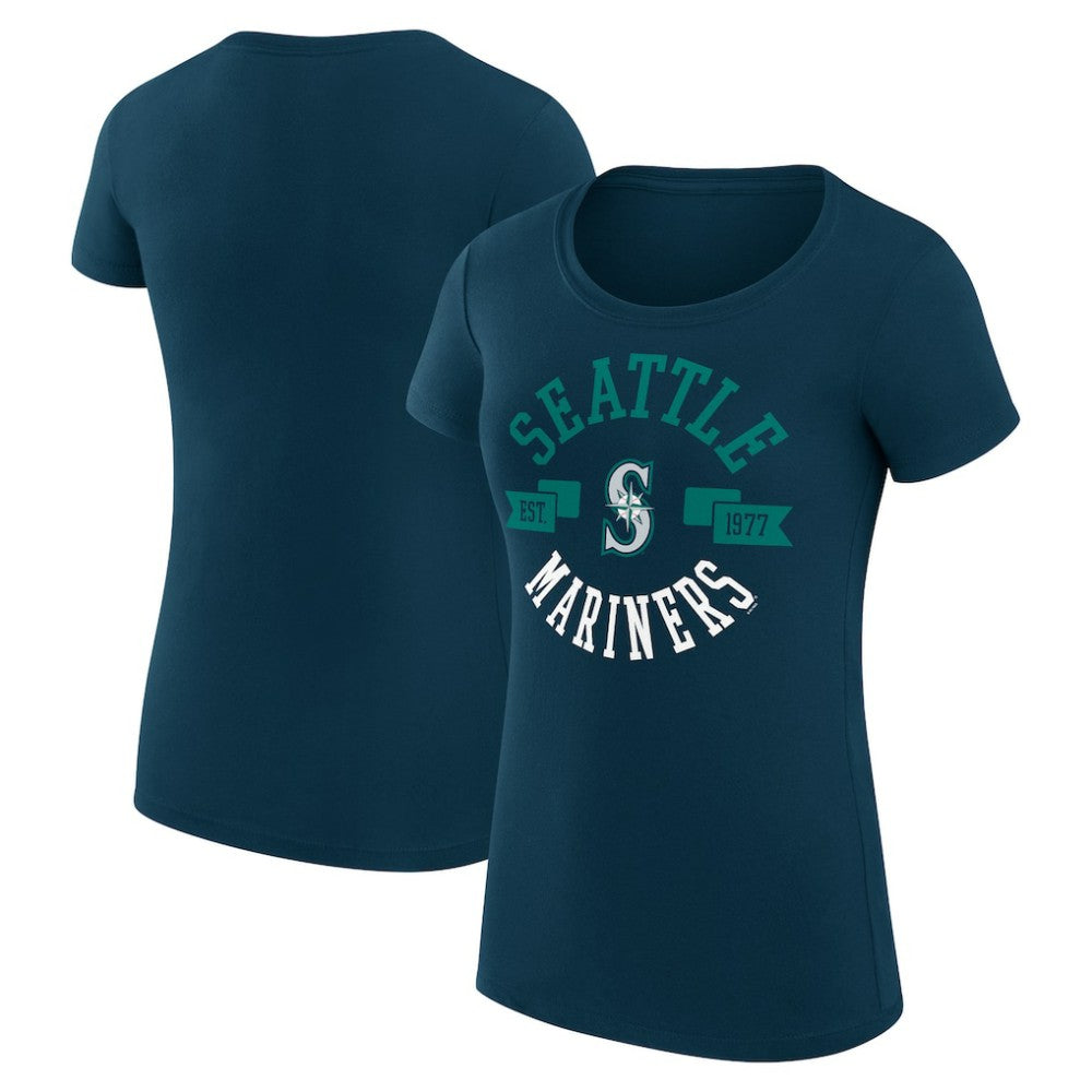 Seattle Mariners G-III 4Her by Carl Banks Women's Super-Slim Fit Lightweight City Graphic T-Shirt - MLB