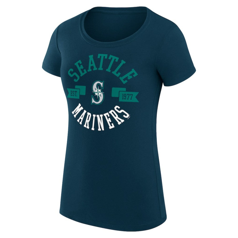 Seattle Mariners G-III 4Her by Carl Banks Women's Super-Slim Fit Lightweight City Graphic T-Shirt - MLB