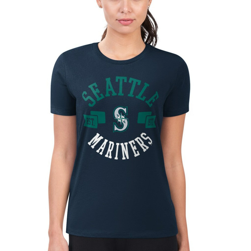 Seattle Mariners G-III 4Her by Carl Banks Women's Super-Slim Fit Lightweight City Graphic T-Shirt - MLB