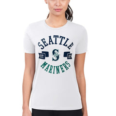 Seattle Mariners G-III 4Her by Carl Banks Women's Super-Slim Fit Lightweight City Graphic T-Shirt - MLB