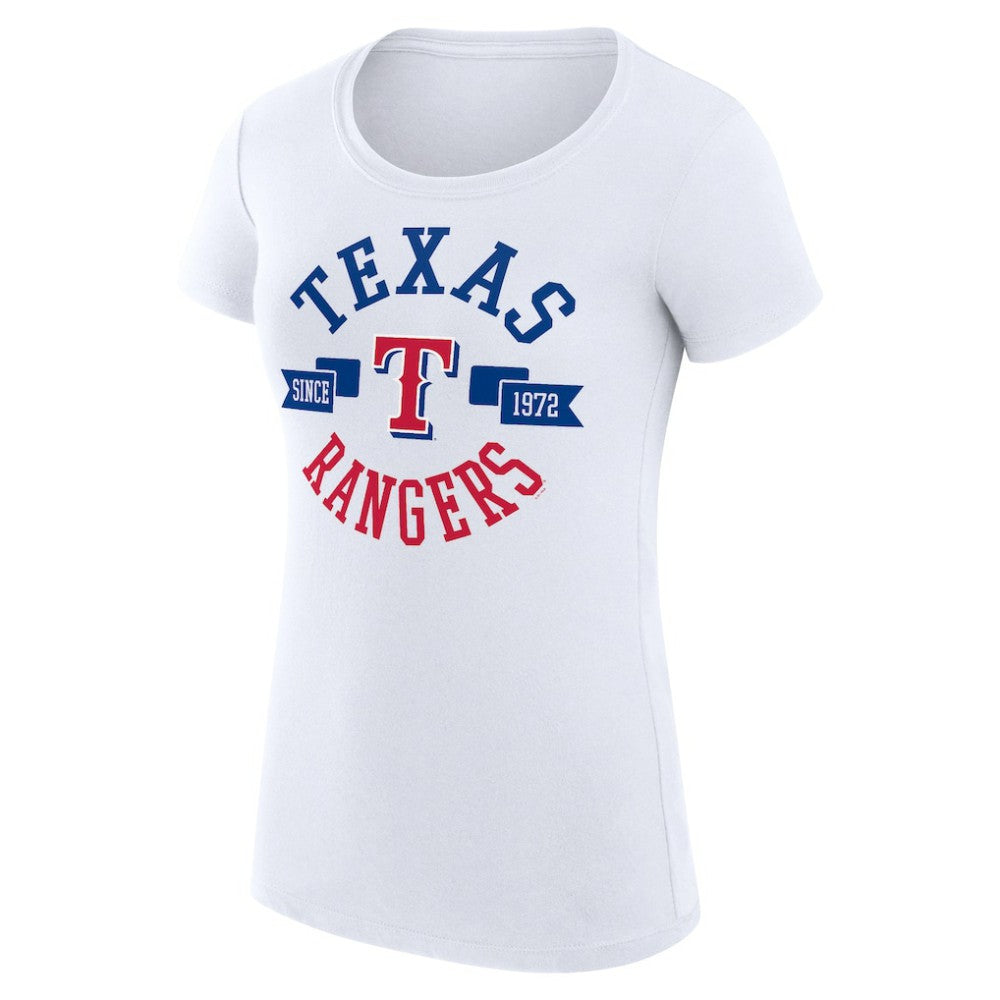 Texas Rangers G-III 4Her by Carl Banks Women's Super-Slim Fit Lightweight City Graphic T-Shirt - MLB