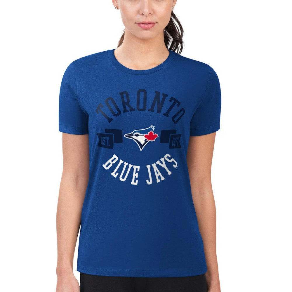 Toronto Blue Jays G-III 4Her by Carl Banks Women's Super-Slim Fit Lightweight City Graphic T-Shirt - MLB