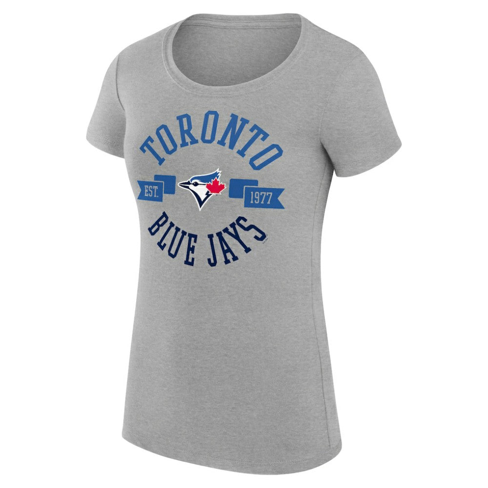 Toronto Blue Jays G-III 4Her by Carl Banks Women's Super-Slim Fit Lightweight City Graphic T-Shirt - MLB