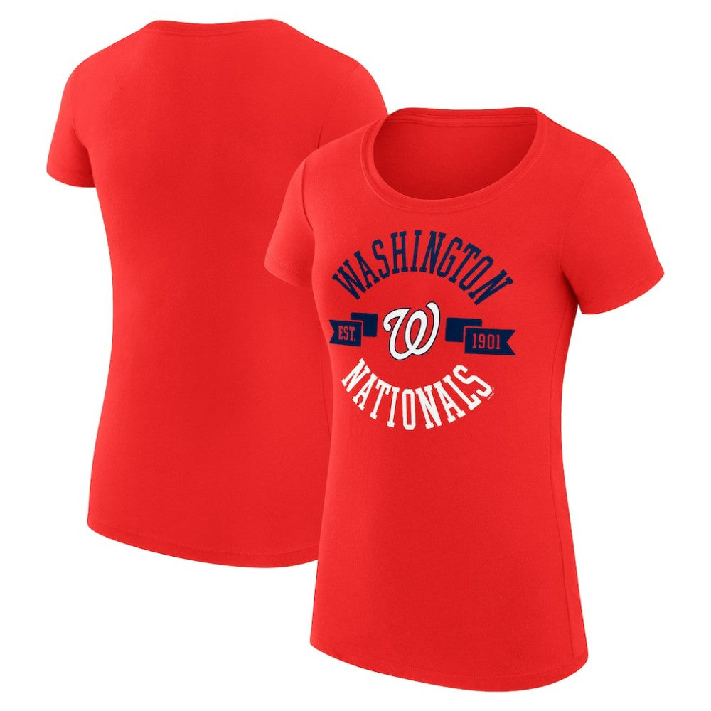 Washington Nationals G-III 4Her by Carl Banks Women's Super-Slim Fit Lightweight City Graphic T-Shirt - MLB