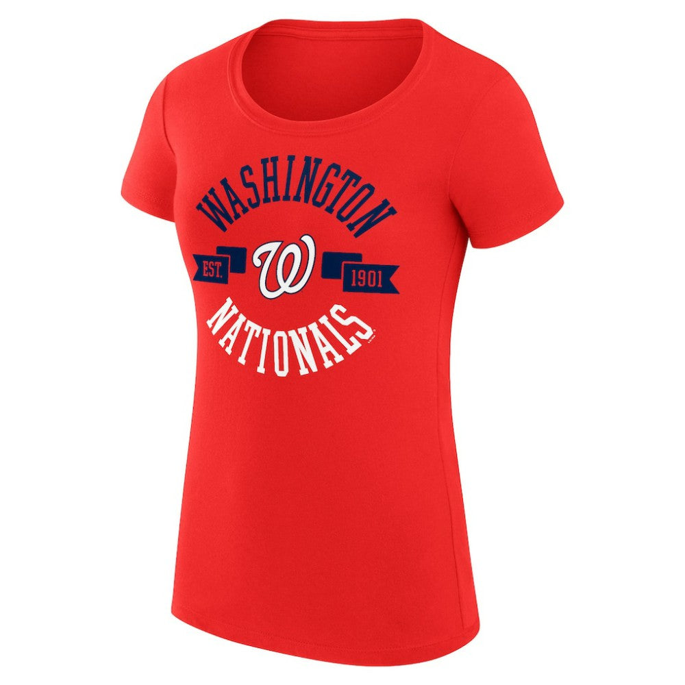 Washington Nationals G-III 4Her by Carl Banks Women's Super-Slim Fit Lightweight City Graphic T-Shirt - MLB