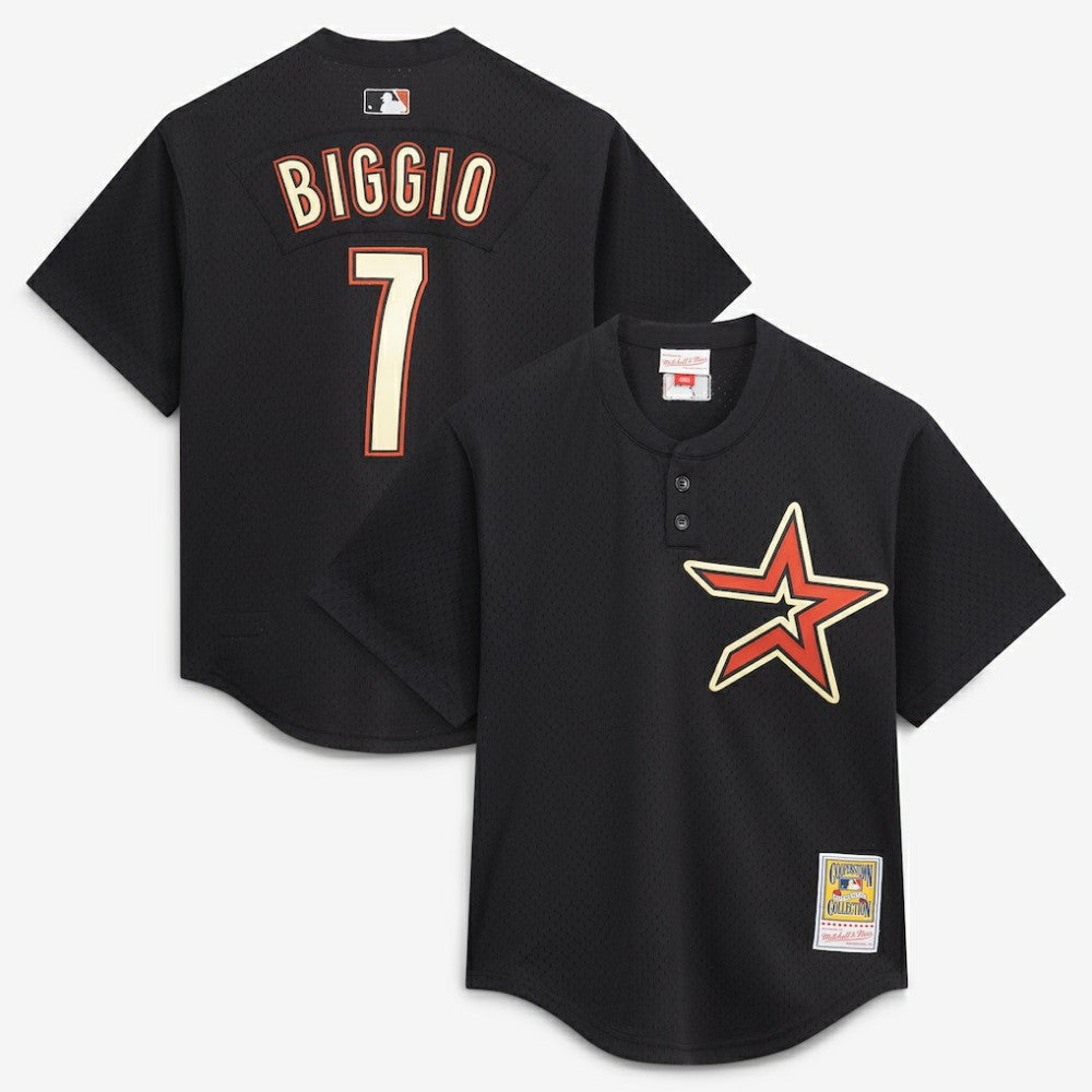 Craig Biggio Houston Astros Mitchell & Ness Authentic Batting Practice Jersey - MLB