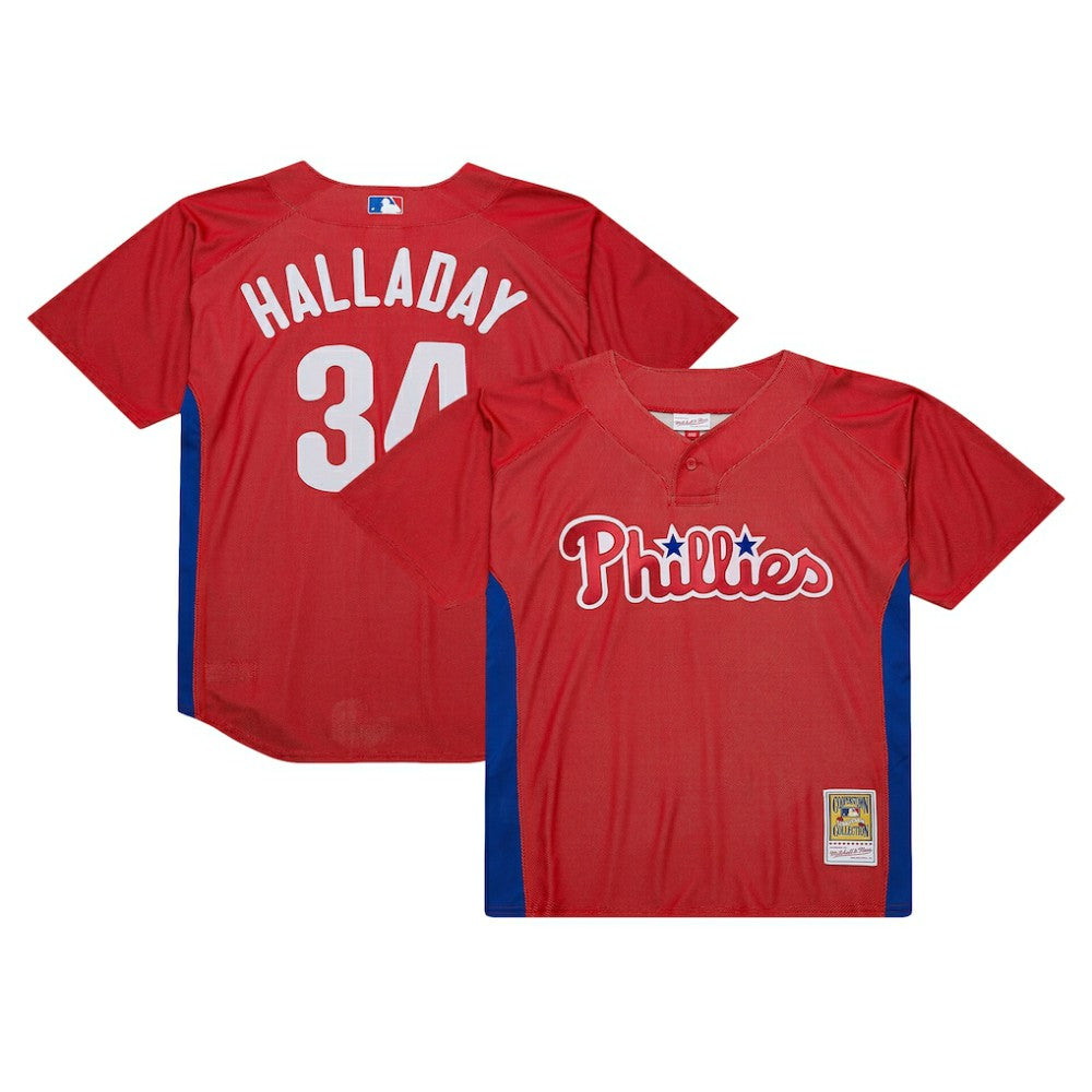 Roy Halladay Philadelphia Phillies Mitchell & Ness Authentic Batting Practice Jersey - MLB