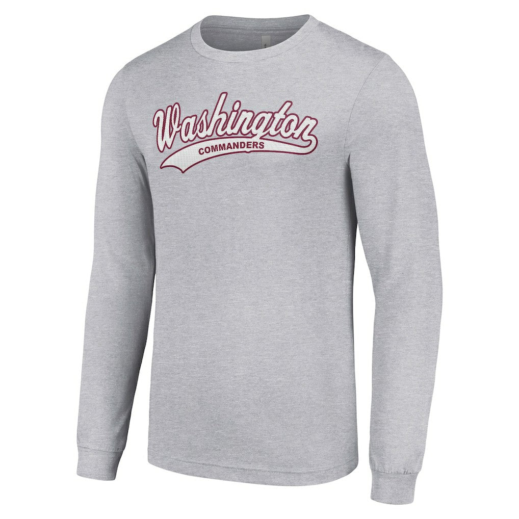 Washington Commanders Starter Tailsweep Long Sleeve T-Shirt Heather Gray | NFL