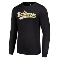 Baltimore Ravens Starter Tailsweep Long Sleeve T-Shirt Black | NFL