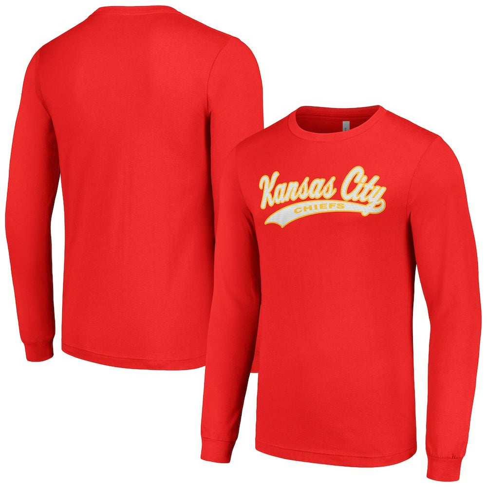 Kansas City Chiefs Starter Tailsweep Long Sleeve T-Shirt Red | NFL