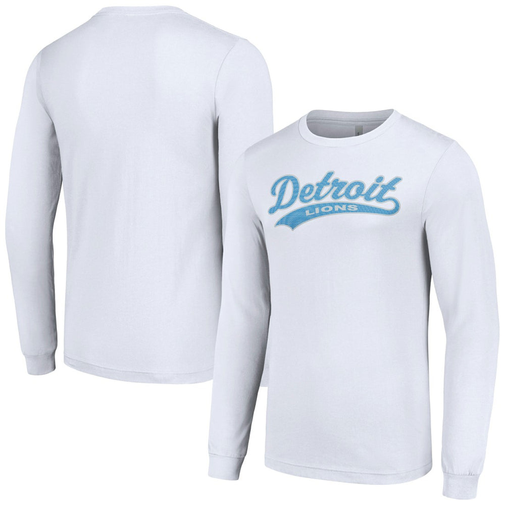 Detroit Lions Starter Tailsweep Long Sleeve T-Shirt White | NFL