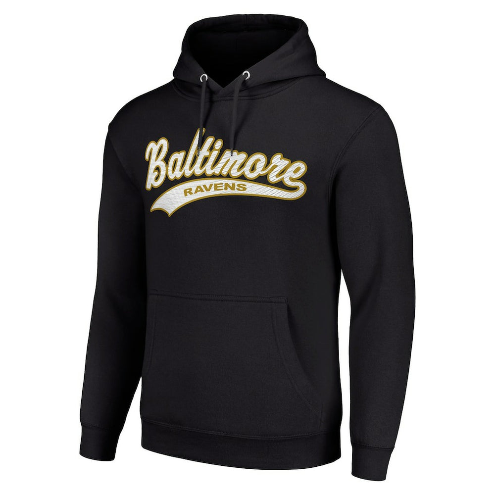 Baltimore Ravens Starter Unisex Tailsweep Pullover Hoodie Black | NFL