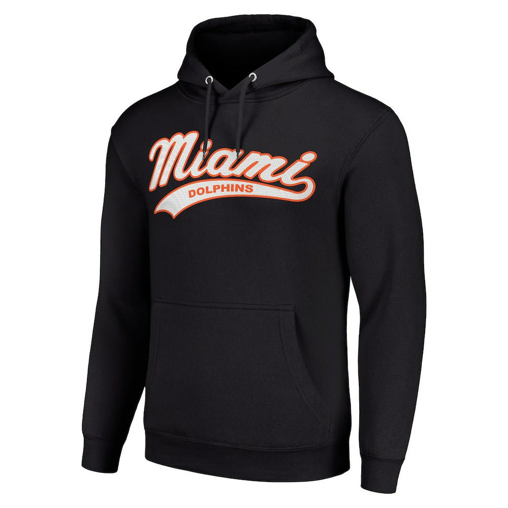 Miami Dolphins Starter Unisex Tailsweep Pullover Hoodie Black | NFL