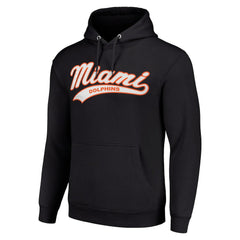 Miami Dolphins Starter Unisex Tailsweep Pullover Hoodie Black | NFL