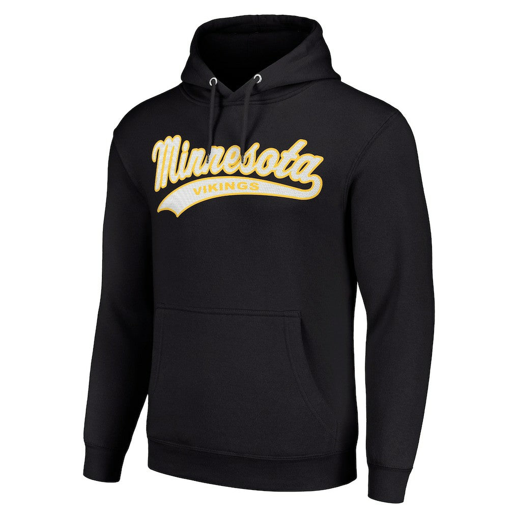 Minnesota Vikings Starter Unisex Tailsweep Pullover Hoodie Black | NFL