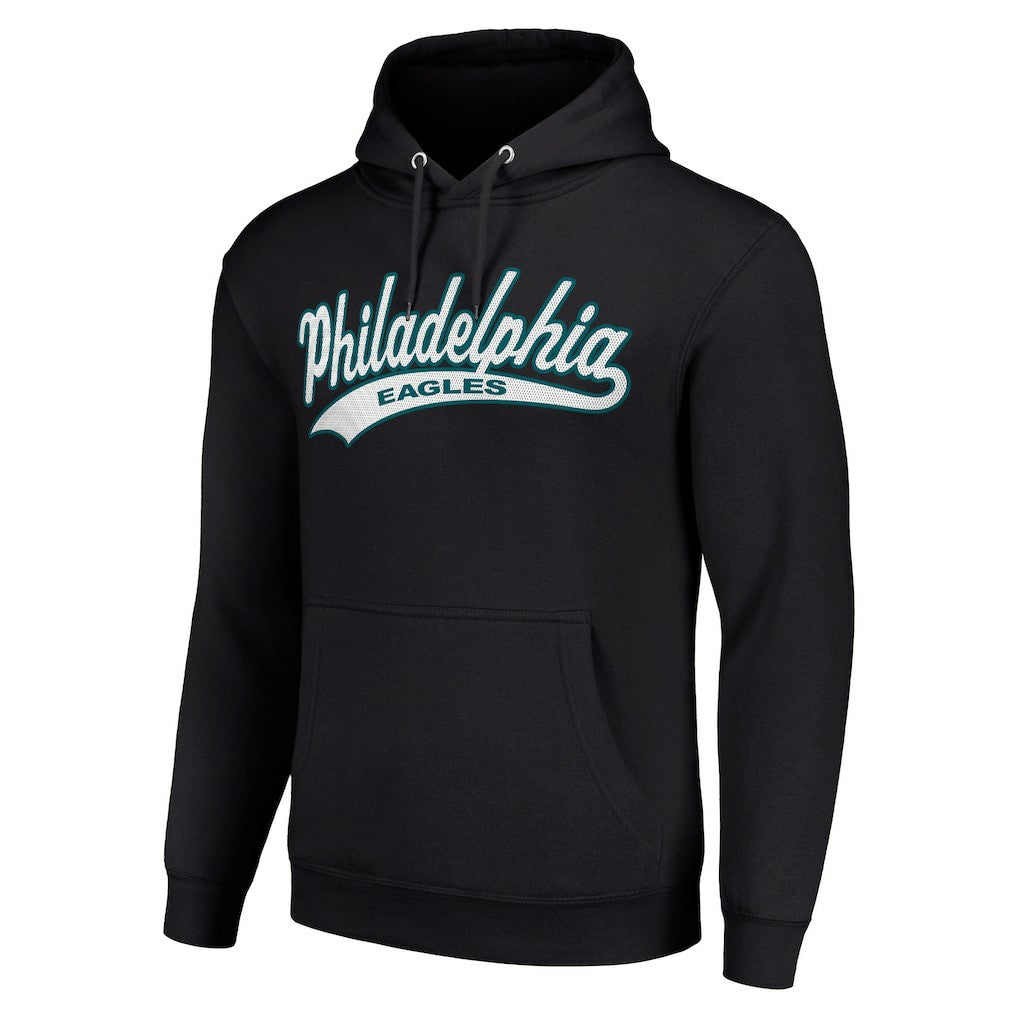 Philadelphia Eagles Starter Unisex Tailsweep Pullover Hoodie Black | NFL