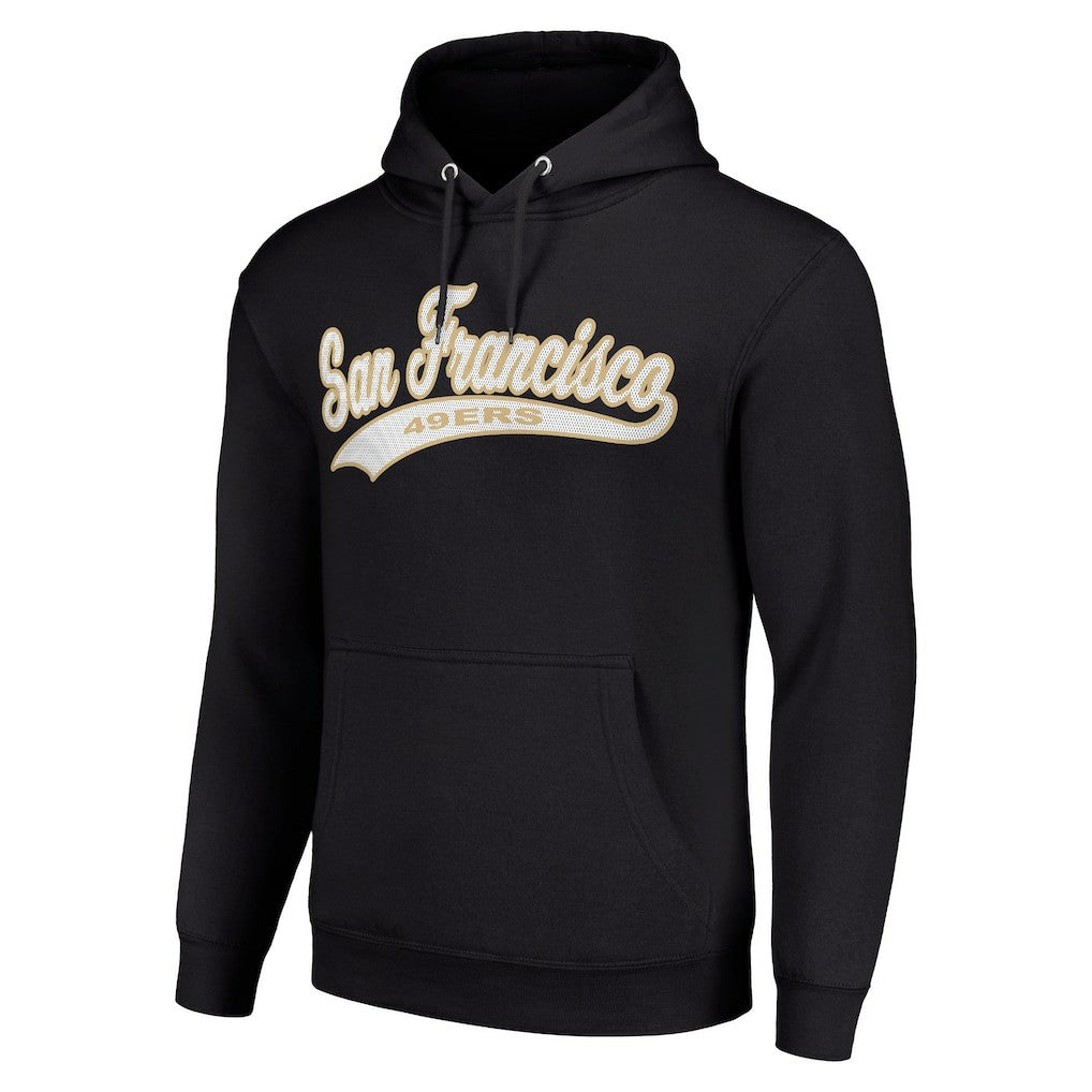 San Francisco 49ers Starter Unisex Tailsweep Pullover Hoodie Black | NFL