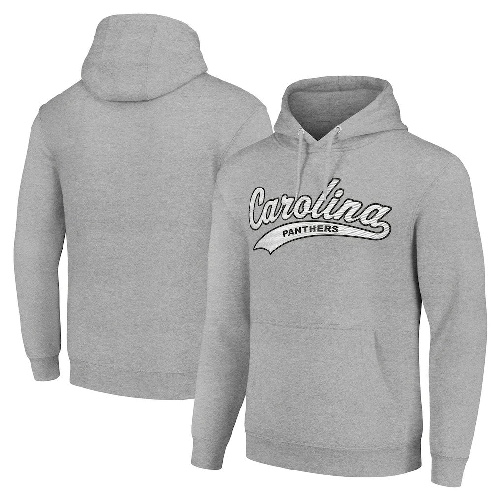 Carolina Panthers Starter Unisex Tailsweep Pullover Hoodie Heather Gray | NFL