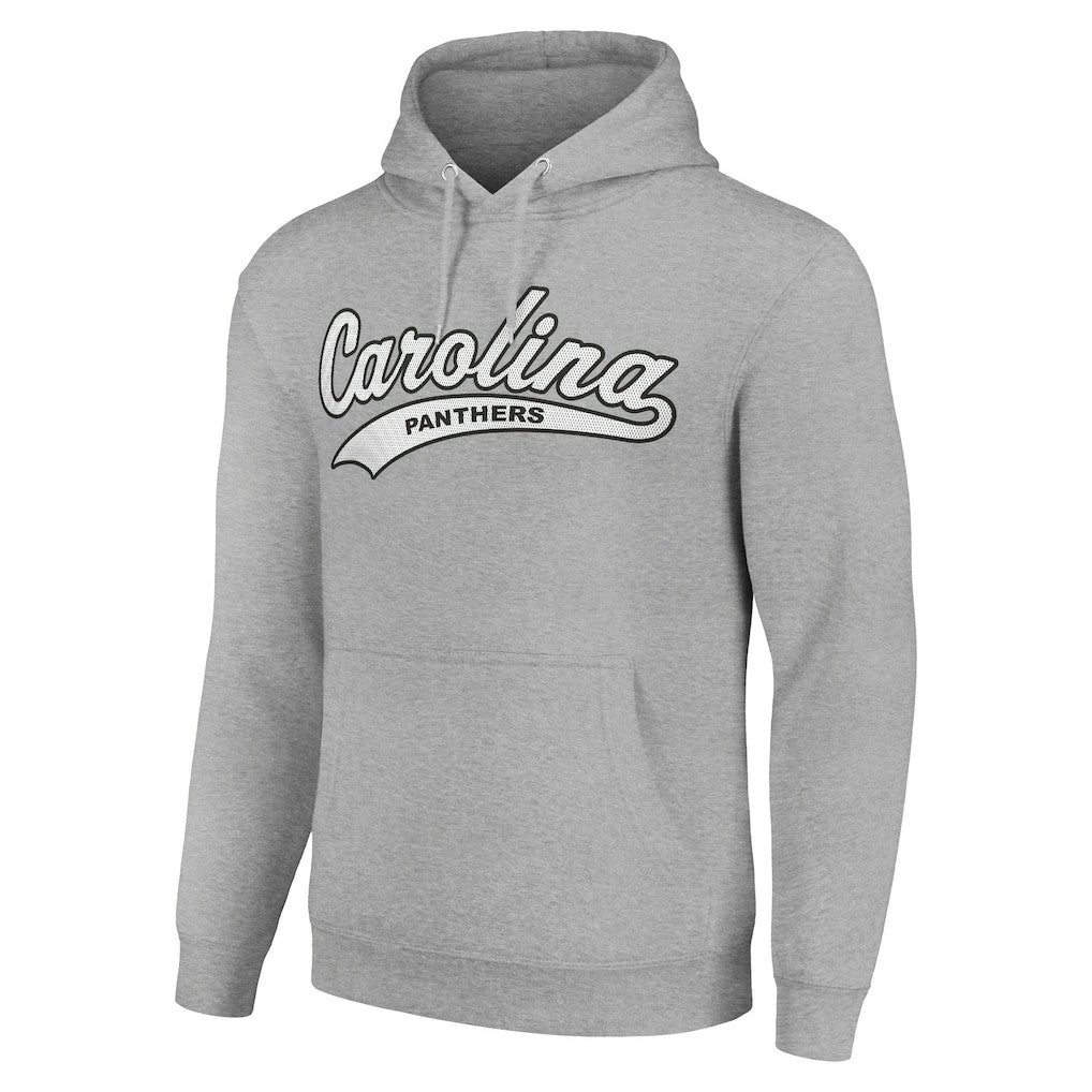 Carolina Panthers Starter Unisex Tailsweep Pullover Hoodie Heather Gray | NFL