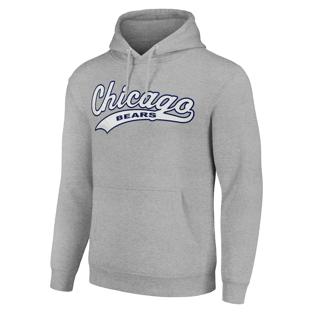 Chicago Bears Starter Unisex Tailsweep Pullover Hoodie Heather Gray | NFL