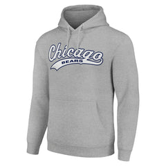 Chicago Bears Starter Unisex Tailsweep Pullover Hoodie Heather Gray | NFL