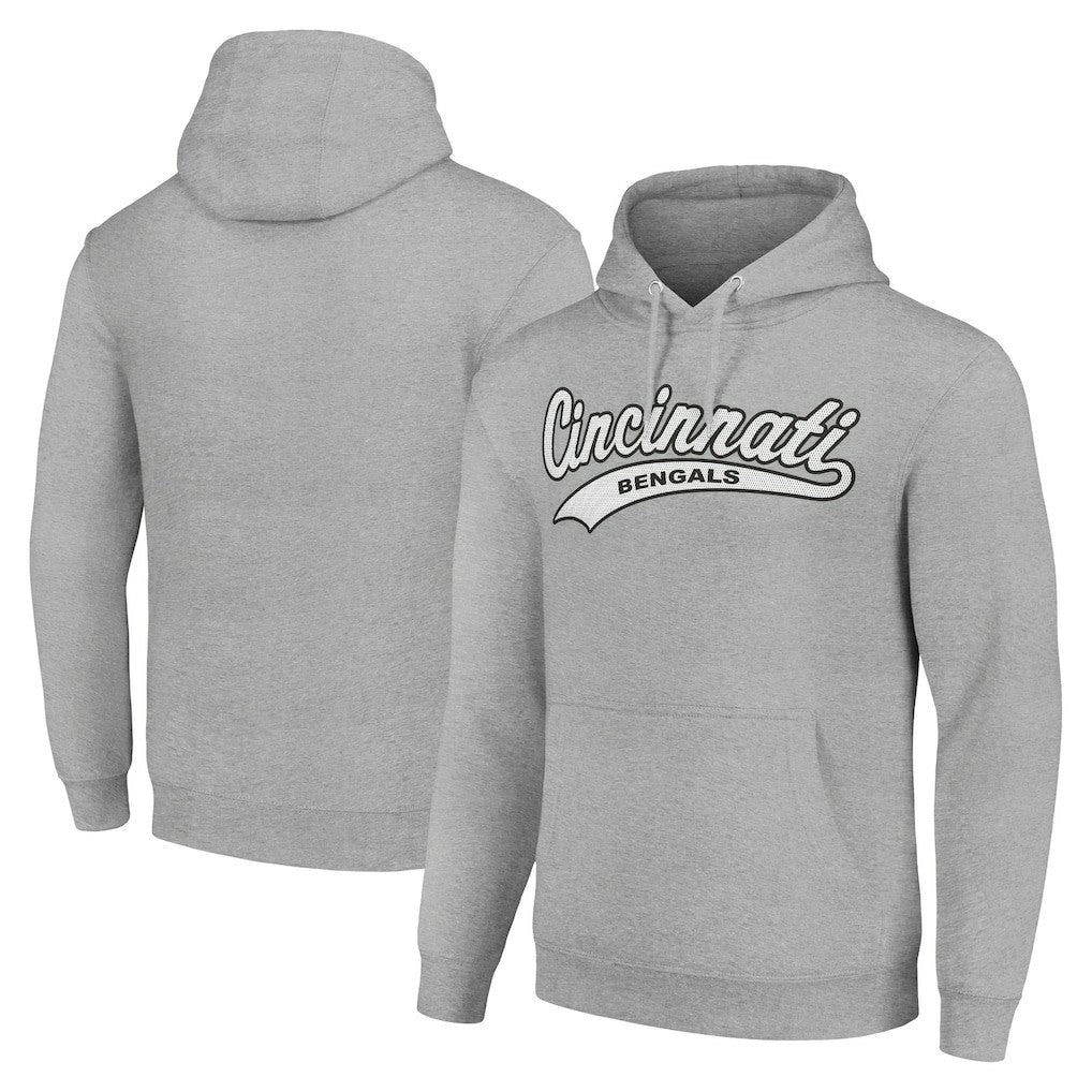 Cincinnati Bengals Starter Unisex Tailsweep Pullover Hoodie Heather Gray | NFL