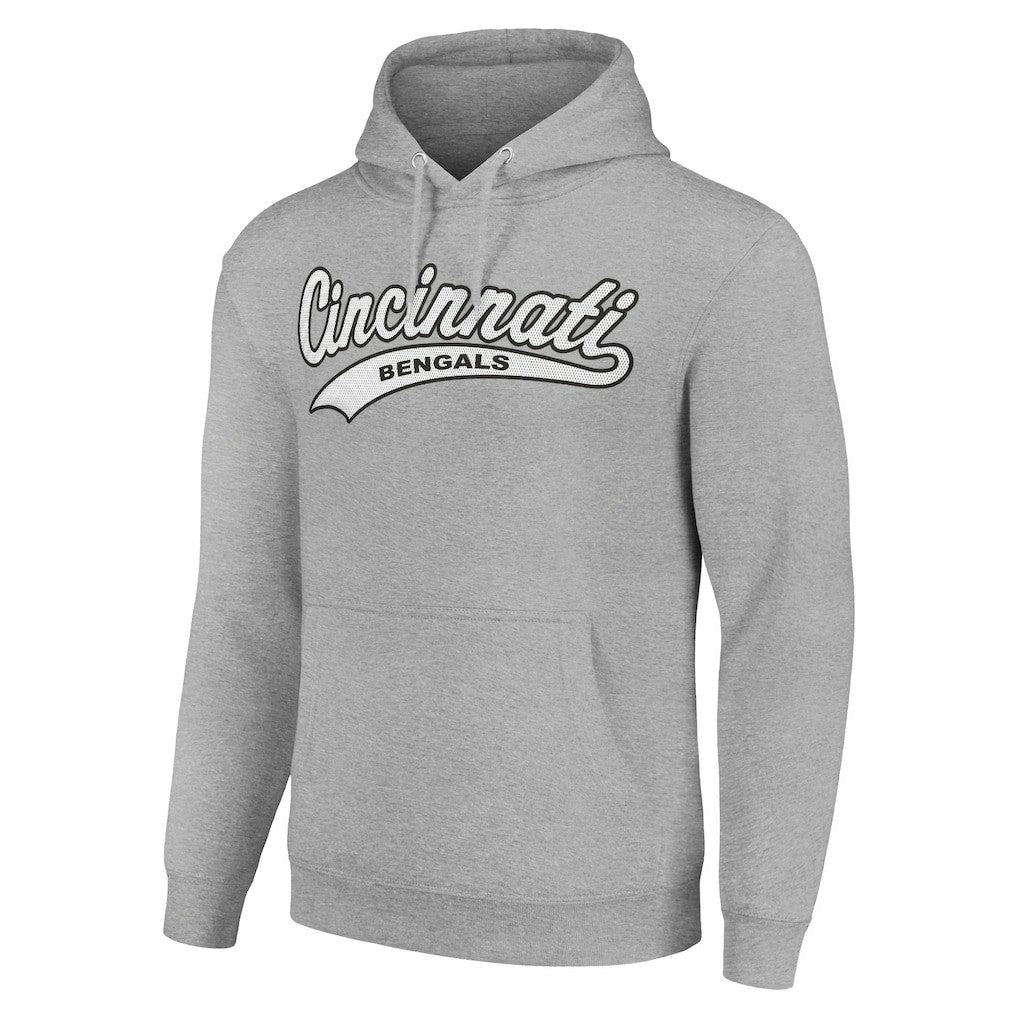 Cincinnati Bengals Starter Unisex Tailsweep Pullover Hoodie Heather Gray | NFL