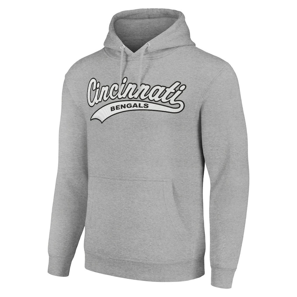 Cincinnati Bengals Starter Unisex Tailsweep Pullover Hoodie Heather Gray | NFL