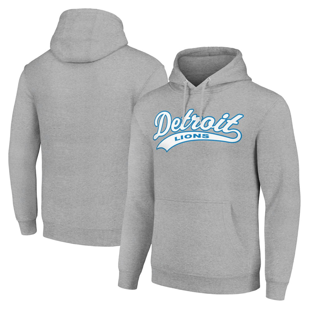 Detroit Lions Starter Unisex Tailsweep Pullover Hoodie Heather Gray | NFL
