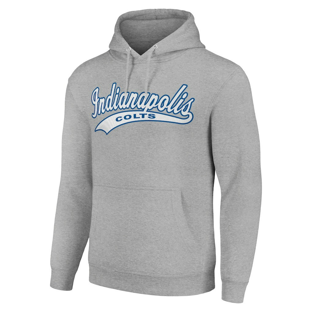 Indianapolis Colts Starter Unisex Tailsweep Pullover Hoodie Heather Gray | NFL