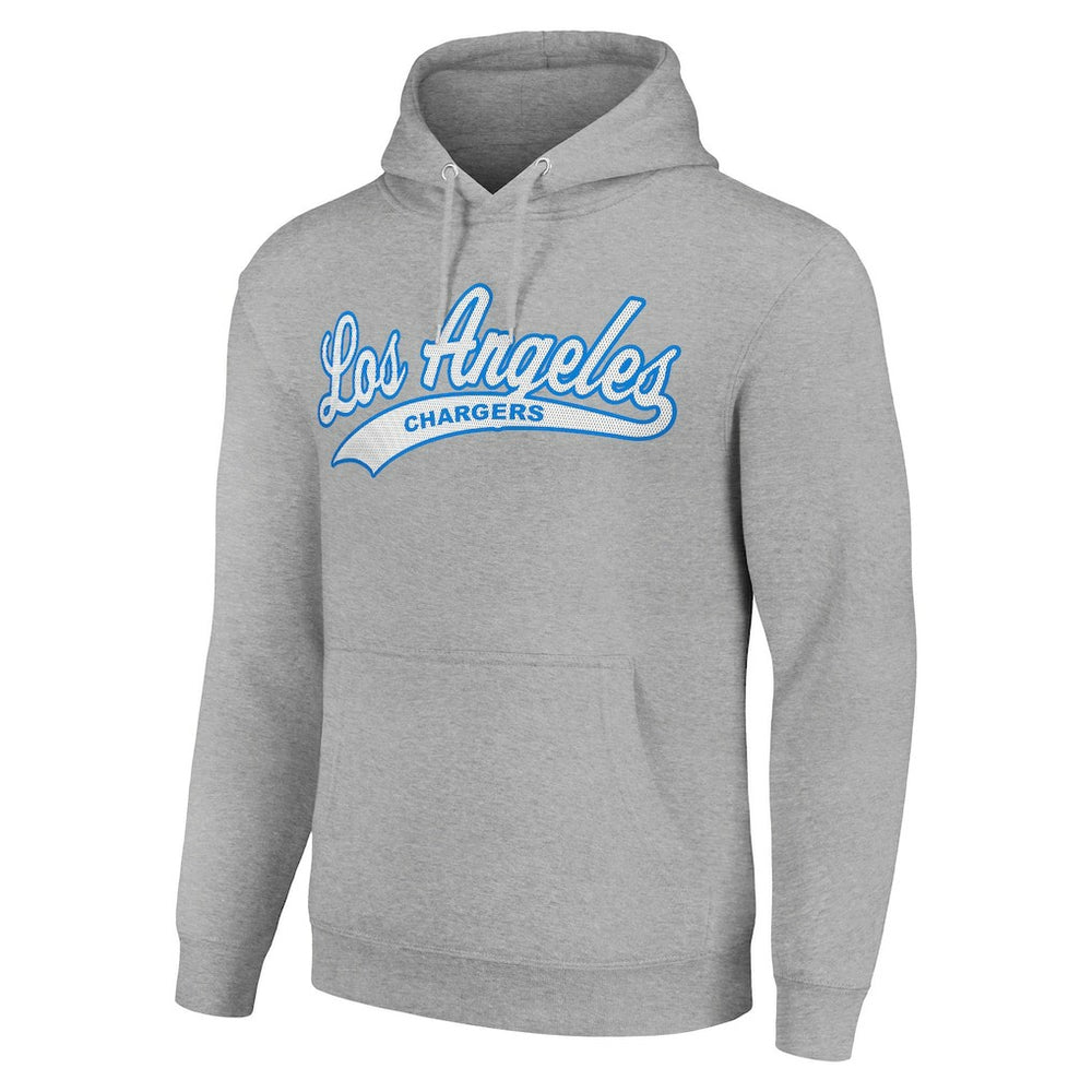 Los Angeles Chargers Starter Unisex Tailsweep Pullover Hoodie Heather Gray | NFL