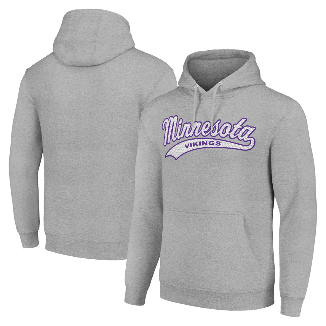 Minnesota Vikings Starter Unisex Tailsweep Pullover Hoodie Heather Gray | NFL