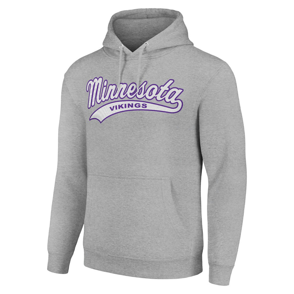 Minnesota Vikings Starter Unisex Tailsweep Pullover Hoodie Heather Gray | NFL