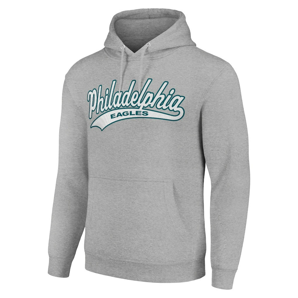 Philadelphia Eagles Starter Unisex Tailsweep Pullover Hoodie Heather Gray | NFL
