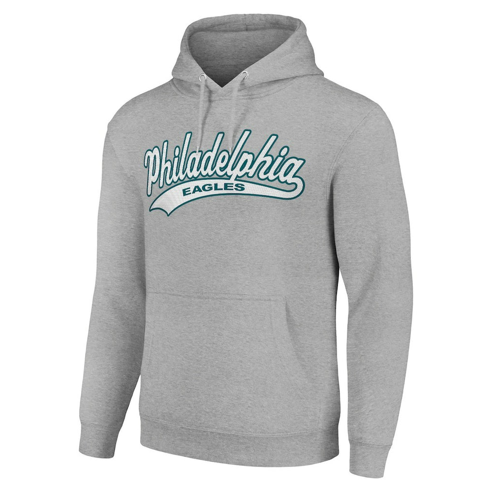 Philadelphia Eagles Starter Unisex Tailsweep Pullover Hoodie Heather Gray | NFL