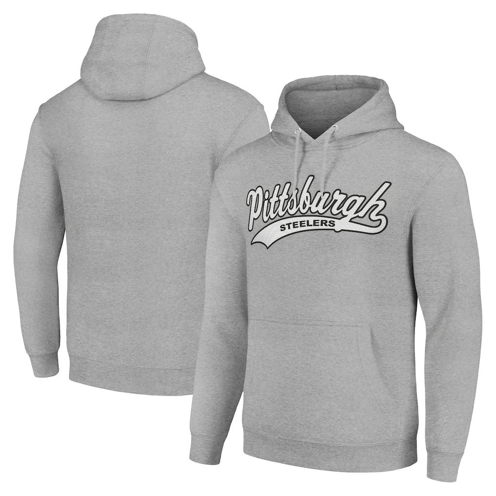 Pittsburgh Steelers Starter Unisex Tailsweep Pullover Hoodie Heather Gray | NFL