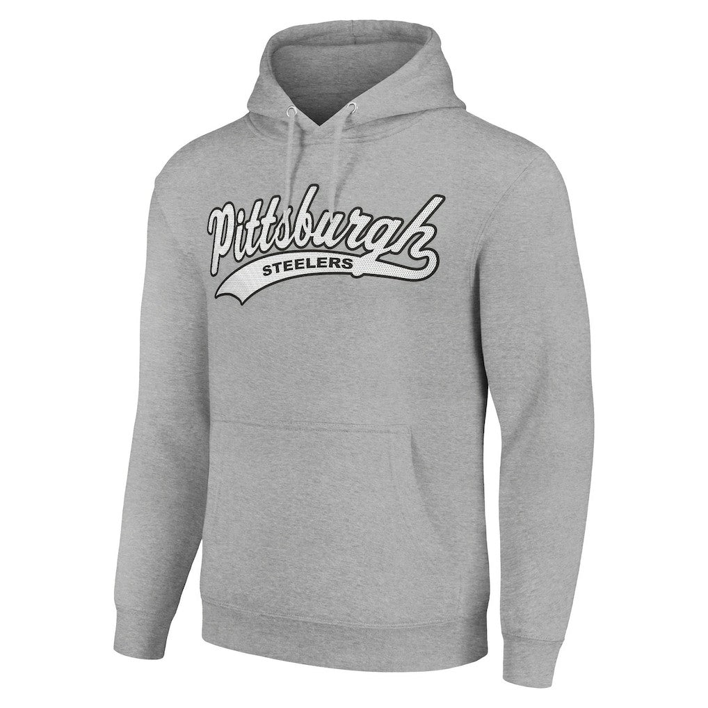 Pittsburgh Steelers Starter Unisex Tailsweep Pullover Hoodie Heather Gray | NFL