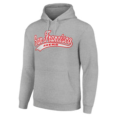 San Francisco 49ers Starter Unisex Tailsweep Pullover Hoodie Heather Gray | NFL