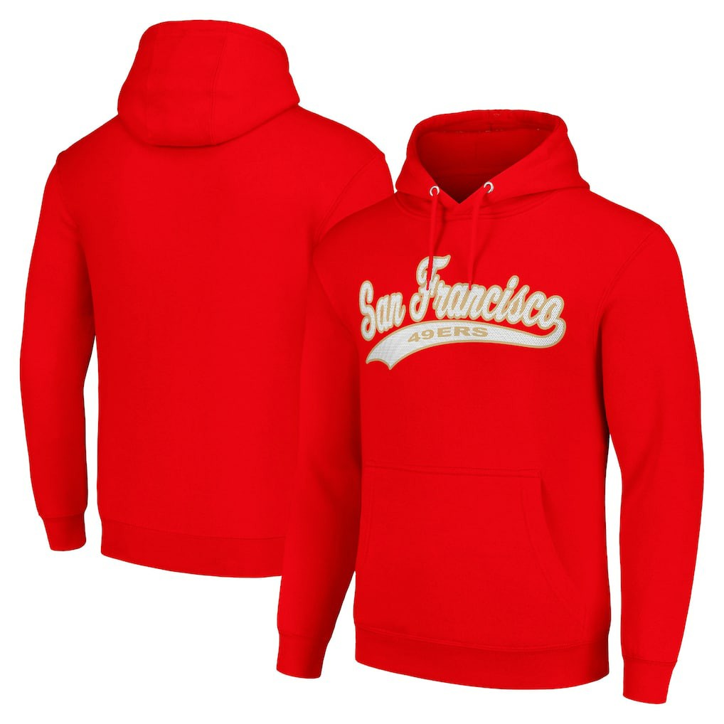 San Francisco 49ers Starter Unisex Tailsweep Pullover Hoodie Scarlet | NFL