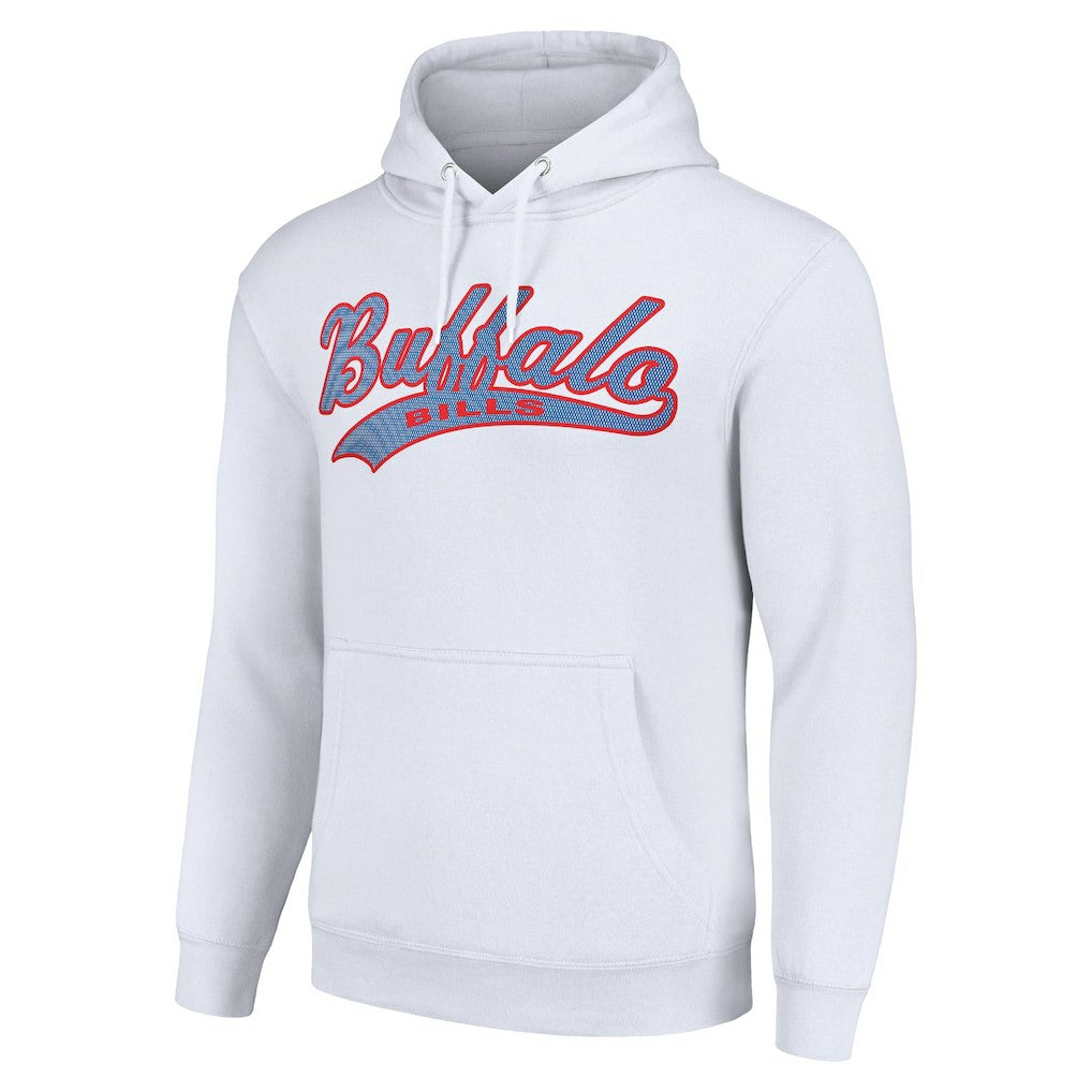 Buffalo Bills Starter Unisex Tailsweep Pullover Hoodie White | NFL