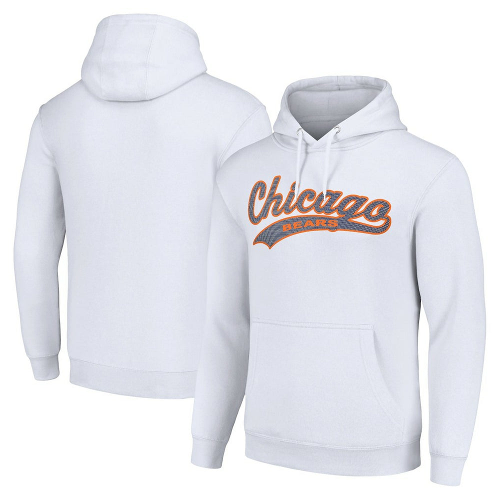 Chicago Bears Starter Unisex Tailsweep Pullover Hoodie White | NFL