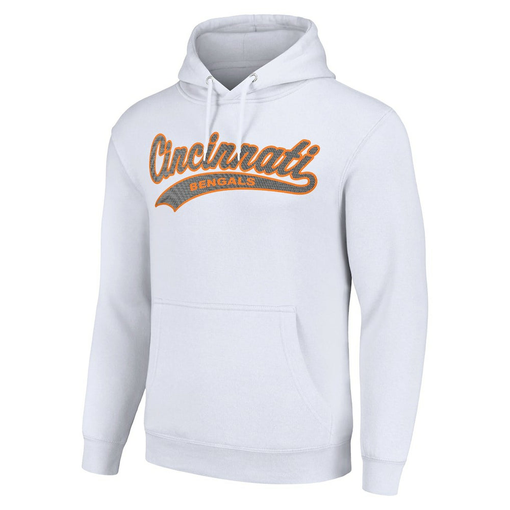 Cincinnati Bengals Starter Unisex Tailsweep Pullover Hoodie White | NFL