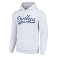 Dallas Cowboys Starter Unisex Tailsweep Pullover Hoodie White | NFL